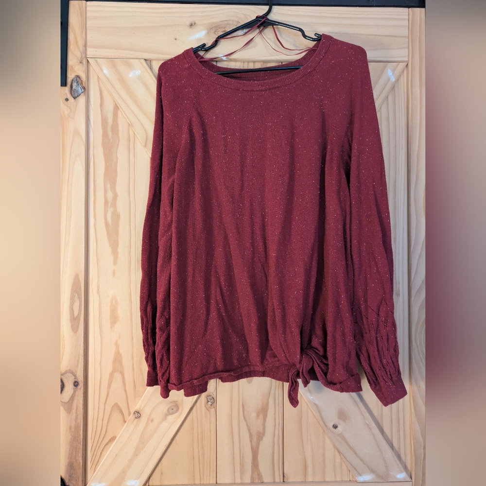 LC Lauren Conrad red sweater size XL